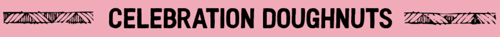 Celebration Doughnuts Banner